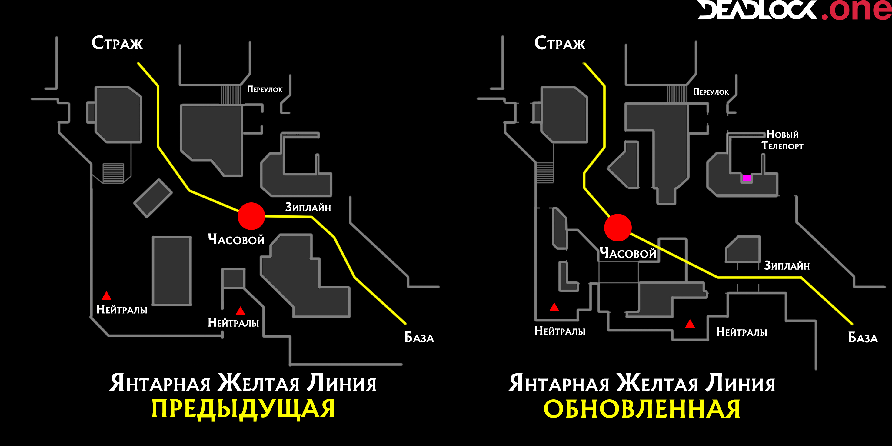 Изменения на линиях в Deadlock