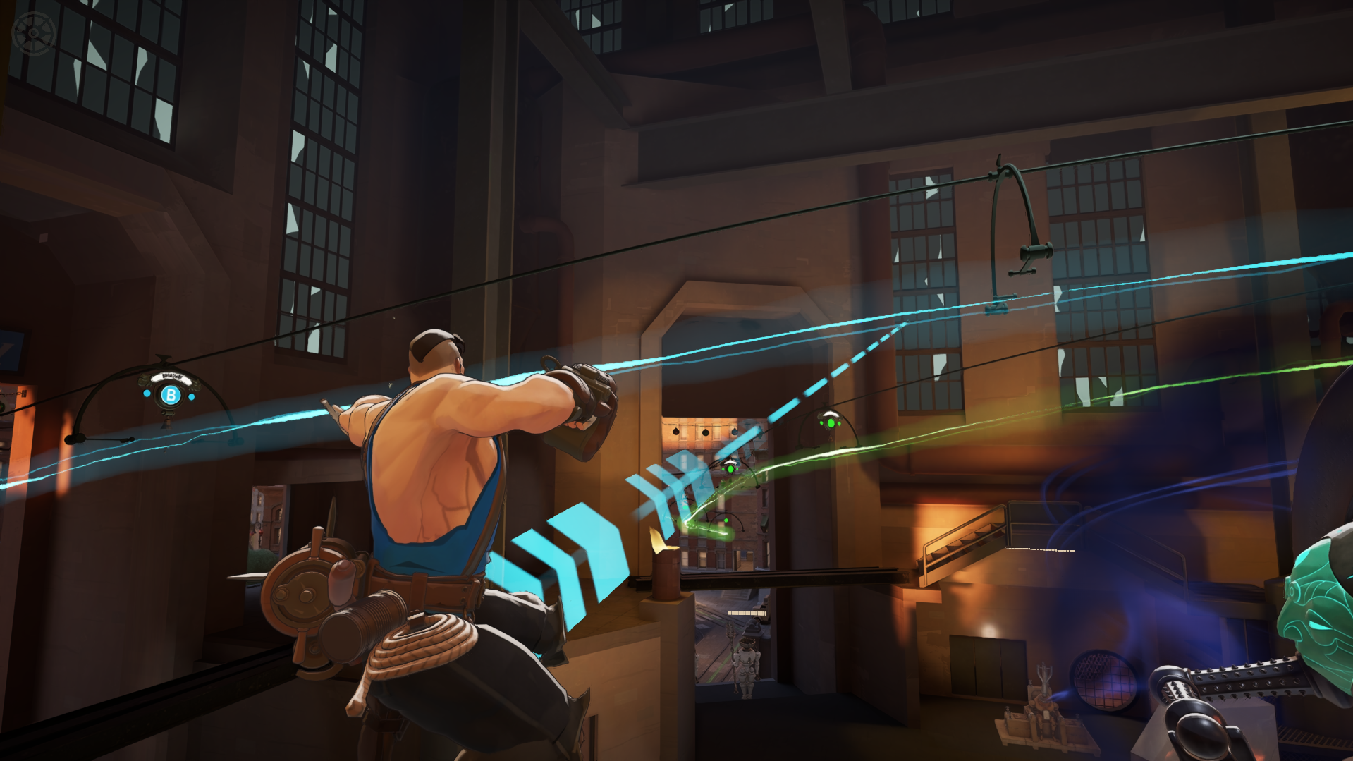 Зиплайны в Deadlock - перепрыгивание