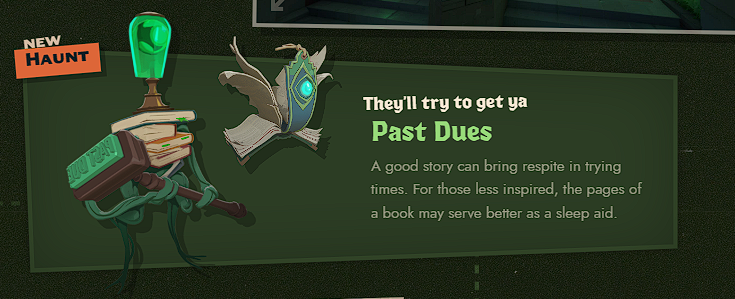 They’ll try to get ya Past Dues A good story can bring respite in trying times. For those less inspired, the pages of a book may serve better as a sleep aid.