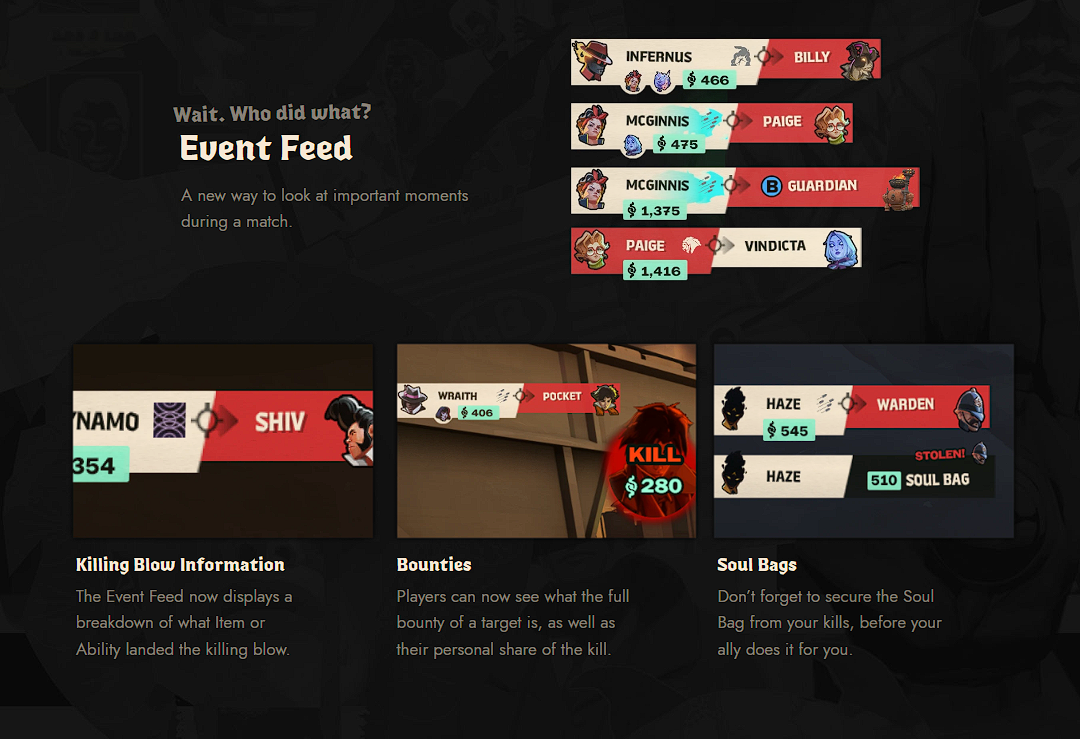 Event Feed в Deadlock