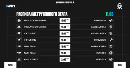 Групповая стадия 1win Bombshell Vol. 4 стартует уже сегодня, 11 марта
